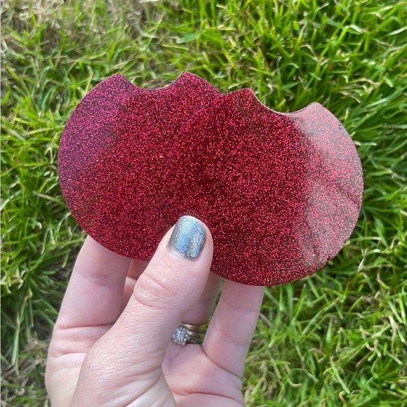 Ruby Red Resin Car Coaster - Picture 5 of 9